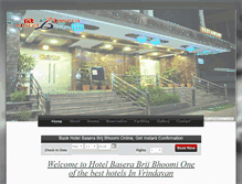 Tablet Screenshot of baserabrijbhoomihotel.com